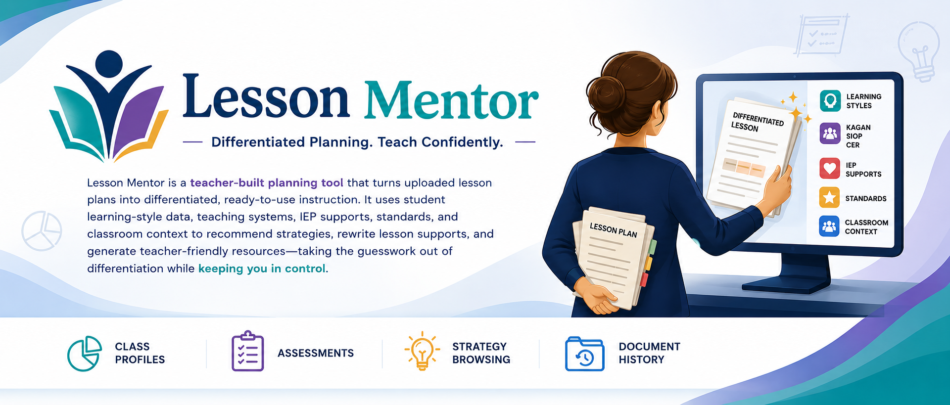 Lesson Mentor differentiated planning banner